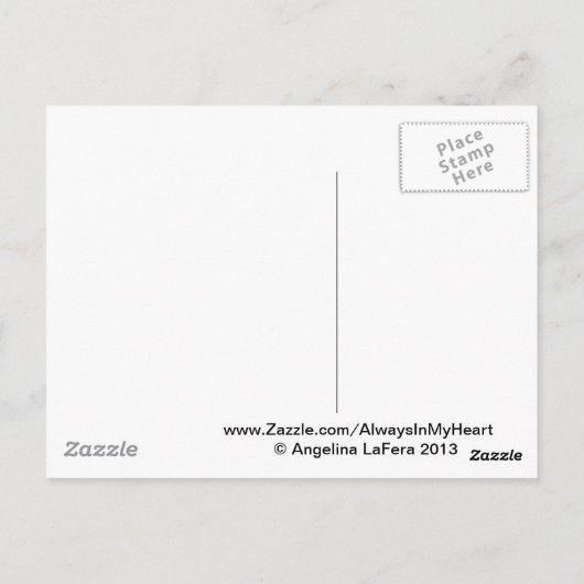 Treasured Memories Butterfly Gedicht Briefkaart (Achterkant)