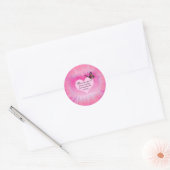 Treasured Memories Butterfly Gedicht Ronde Sticker (Envelop)