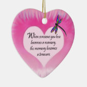 Treasured Memories Dragonfly Keramisch Ornament (Rechts)