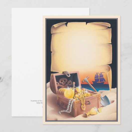 Treasureiland © notitiekaartje (Voorkant / Achterkant)