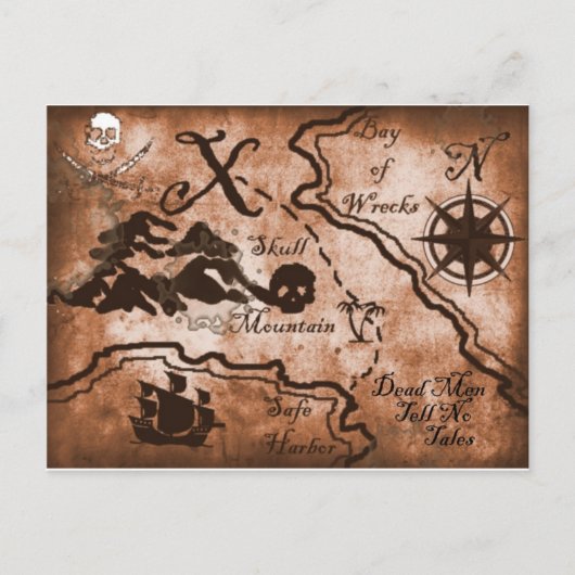 treasuremapfull.jpg briefkaart (Voorkant)