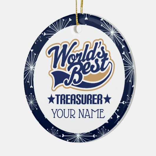 Treasurer Personal Gift Ornament (Links)