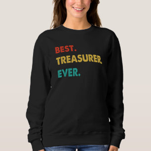 Treasurer Professie Retro Beste Treasureer ooit Trui