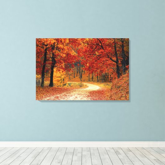 Treasurerbos: Ruby, Gold en Citrine Canvas Afdruk (Insitu (Houten vloer))