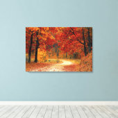 Treasurerbos: Ruby, Gold en Citrine Canvas Afdruk (Insitu (Houten vloer))