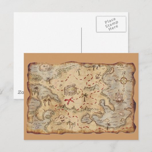 Treasurerenkaart Briefkaart (Voorkant / Achterkant)