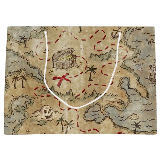 Treasurerenkaart Groot Cadeauzakje (Voorkant)