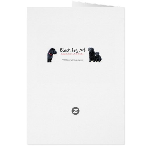 Treasures - Black Dog Art - Black Lab (Achterkant)