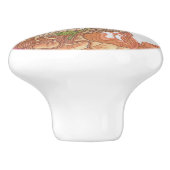 Treasures Dragon van natuur Keramische Knop (Zijkant)