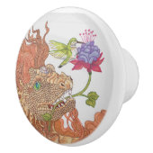 Treasures Dragon van natuur Keramische Knop (Rechts)