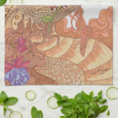 Treasures Dragon van natuur Theedoek (Gevouwen)