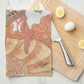 Treasures Dragon van natuur Theedoek (Quarter Fold)