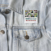 TREASURES gevonden in het pond Vierkante Button 5,1 Cm (In situ)