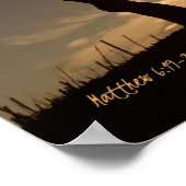 Treasures in Heaven Matthew 6:19-21 Bijbelverse Poster (Hoek)