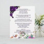 Treasures Out of Darkness Gedicht Gepersonaliseerd (Staand voorkant)