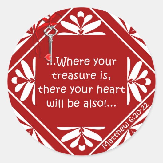 Treasurkborstkas Ronde Sticker (Voorkant)