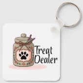 Treat Dealer Pastel Pot Sangria Metalen Sleutelhan Sleutelhanger (Achterkant)