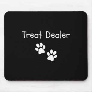 Treat Er Dog Paw Print Funny Dog Lover Mannen Vrou Muismat