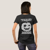 Treat Mode Glitchy Pumpkin Front & Back T-shirt (Achterkant volledig)