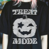 Treat Mode Glitchy Pumpkin T-shirt