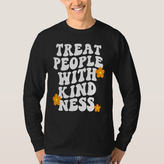 Treat People With Kindness Preppy Aesthetic Style  T-shirt (Voorkant)