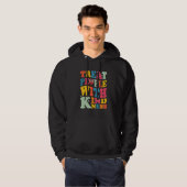 Treat People With Kindness Retro TPWK Inspirationa Hoodie (Voorkant volledig)