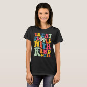 Treat People With Kindness Retro TPWK Inspirationa T-shirt (Voorkant volledig)