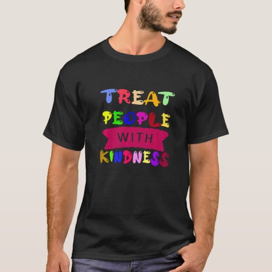 Treat People With Kindness Trendy TPWK Preppy   T-shirt (Voorkant)