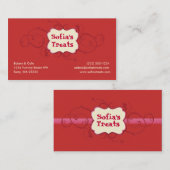 Treat. Visitekaartje (Voorkant / Achterkant)