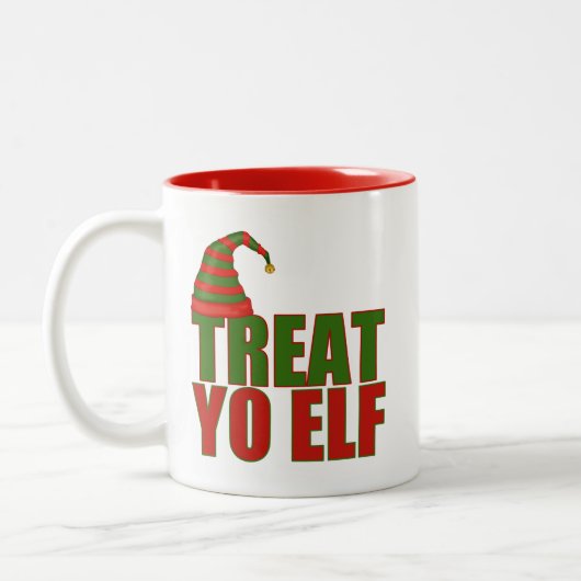 Treat Yo Elf | Grappige kerst Mok (Links)