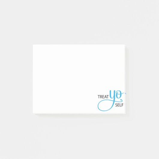 Treat Yo Self Blue Post-it® Notes (Voorkant)