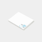 Treat Yo Self Blue Post-it® Notes (Schuin)