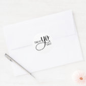 Treat Yo Self Ronde Sticker (Envelop)