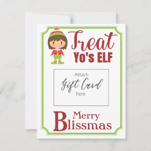 Treat Yo'sELF Merry Blissmas Voucher Holder (Voorkant)