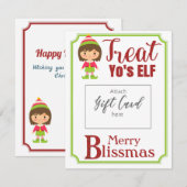 Treat Yo'sELF Merry Blissmas Voucher Holder (Voorkant / Achterkant)