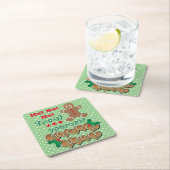 "Treat Yourself" kerstgebak en Stippen Kartonnen Onderzetters (Insitu)