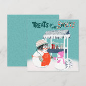 Treats For My Sweets SnowWoman and Child Holiday C Kaart (Voorkant / Achterkant)