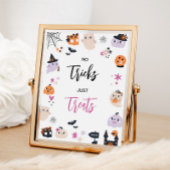 Treats Halloween verjaardagsfeestje teken Poster