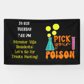 Treats Hunt Halloween Community Familie Spandoek (Horizontaal)