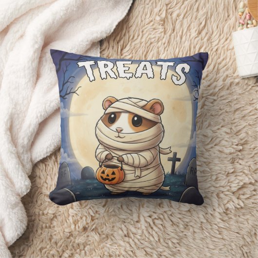 Treats – Mummy Guinea Pig Halloween TinyFur  Kussen (Deken)