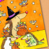 Treats Only - Hand-drawn Cartoon Halloween  Briefkaart