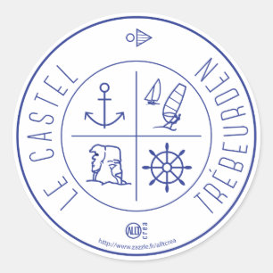 Trébeurden Le Castel Ronde Sticker