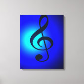 Treble Blue Canvas Afdruk (Voorkant)