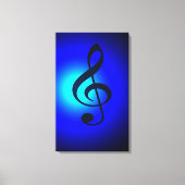 Treble Blue Canvas Afdruk (Voorkant)