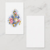 Treble cleart met roze rozen advieskaart (Voorkant / Achterkant)