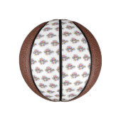 Treble cleart met roze rozen basketbal (Verticaal)