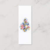 Treble cleart met roze rozen contactkaartje (Voorkant)