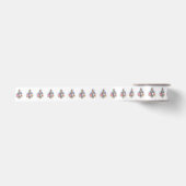 Treble cleart met roze rozen satijnen lint (Voorkant)