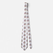 Treble cleart met roze rozen stropdas (Voorkant)