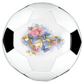Treble cleart met roze rozen voetbal (Gedraaid)